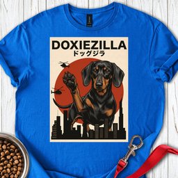 Dachshund Doxiezilla Black T Shirt Gift For Dog Lover