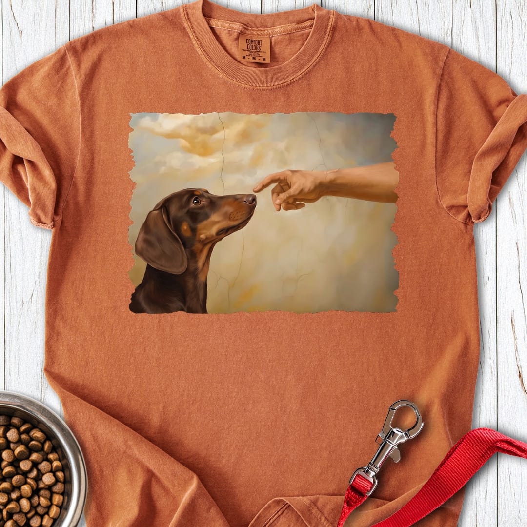Dachshund Creation Chocolate And Tan Premium Tee Gift For Dog Lover