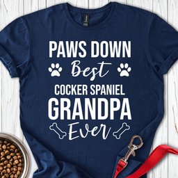 Cocker Spaniel Grandpa T Shirt Gift For Grandpa