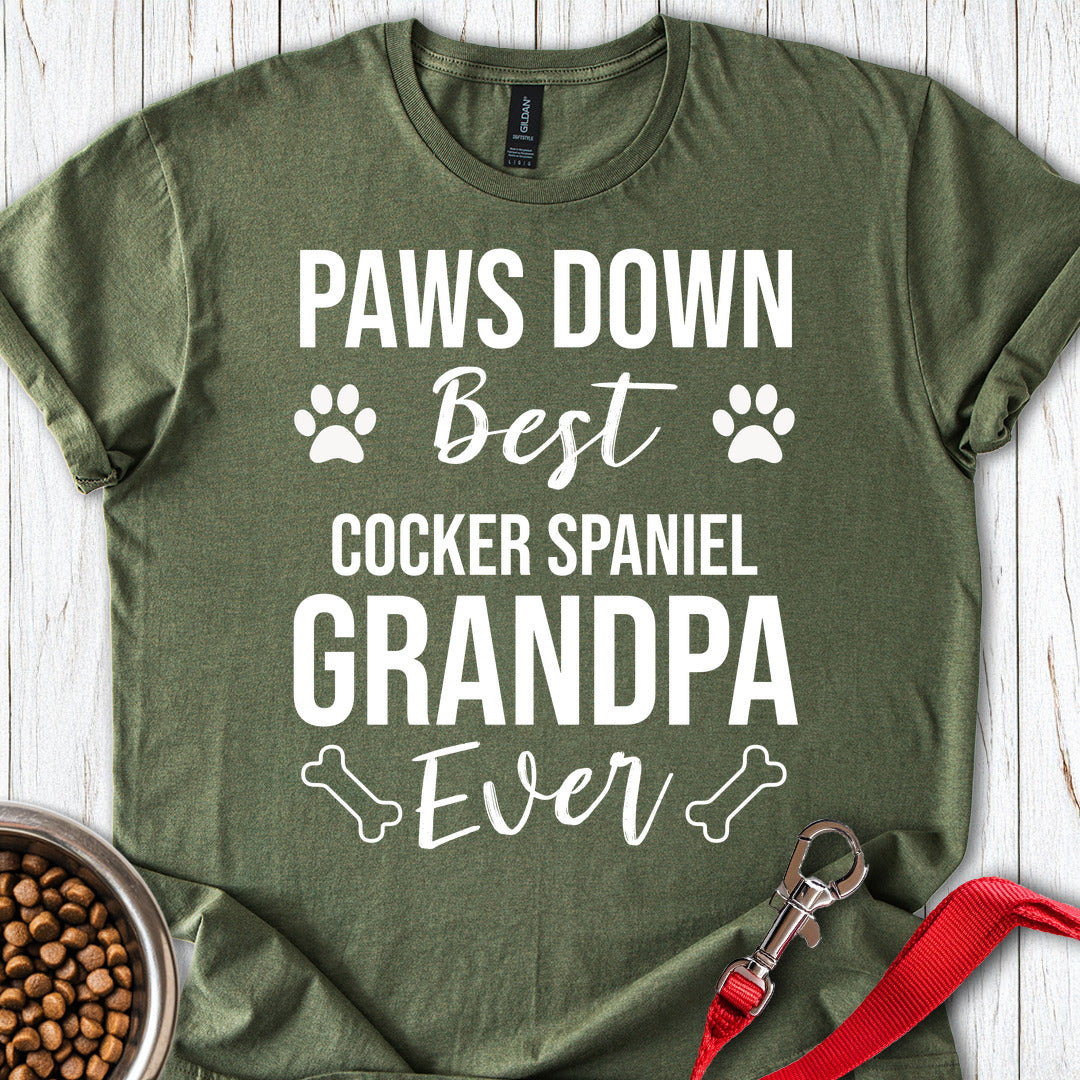 Cocker Spaniel Grandpa T Shirt Gift For Grandpa
