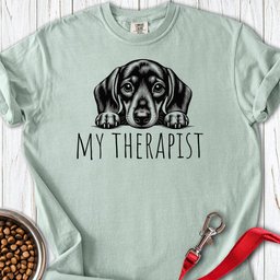 Dachshund My Therapist Premium Tee Gift For Dog Lover