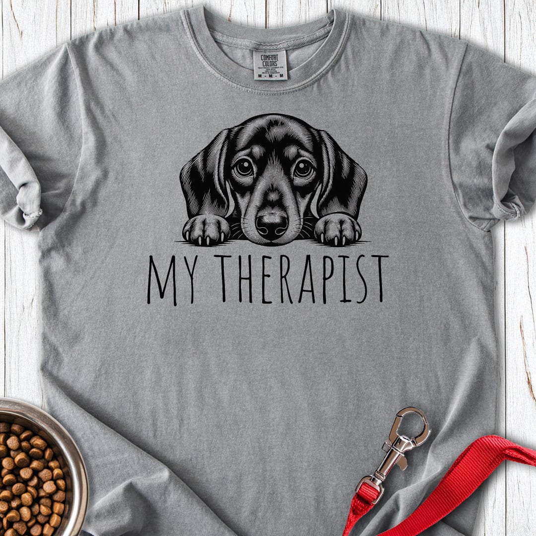 Dachshund My Therapist Premium Tee Gift For Dog Lover