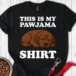 Chocolate Labrador Pajama T Shirt Gift For Dog Lover