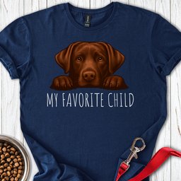 Chocolate Labrador Favorite Child T Shirt Gift For Dog Lover