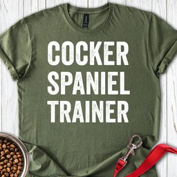 Cocker Spaniel Trainer T Shirt Gift For Dog Lover