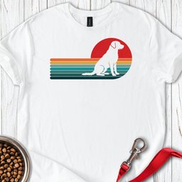 Chesapeake Bay Retriever Retro Sunset T Shirt Gift For Dog Lover