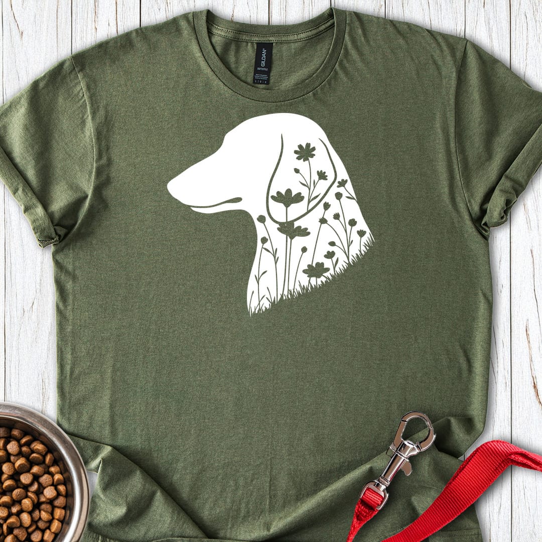 Dachshund Flowers T Shirt Gift For Dog Lover