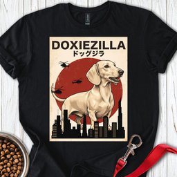 Dachshund Doxiezilla Cream T Shirt Gift For Dog Lover