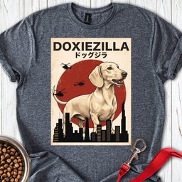 Dachshund Doxiezilla Cream T Shirt Gift For Dog Lover
