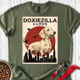 Dachshund Doxiezilla Cream T Shirt Gift For Dog Lover
