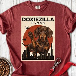 Dachshund Doxiezilla Chocolate Premium Tee Gift For Dog Lover