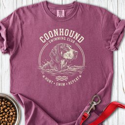 Coonhound Swimming Club Premium Tee Gift For Dog Lover