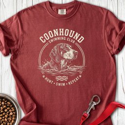 Coonhound Swimming Club Premium Tee Gift For Dog Lover