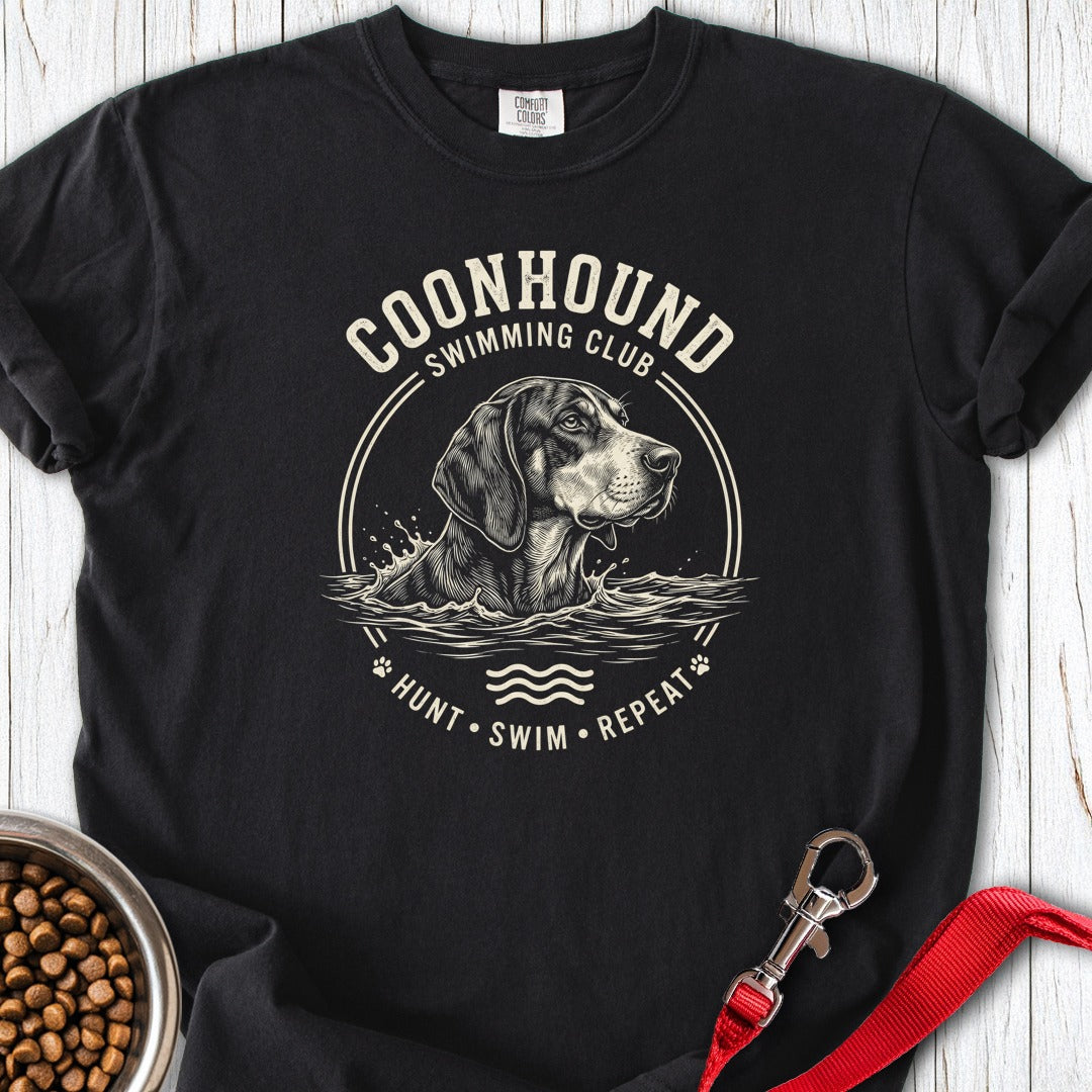 Coonhound Swimming Club Premium Tee Gift For Dog Lover