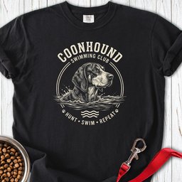 Coonhound Swimming Club Premium Tee Gift For Dog Lover