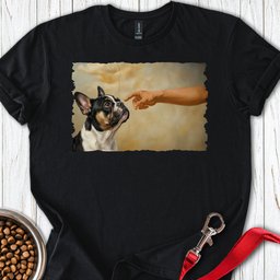God Creates Tri Color Frenchie T Shirt Gift For Dog Lover