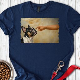 God Creates Tri Color Frenchie T Shirt Gift For Dog Lover