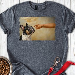 God Creates Tri Color Frenchie T Shirt Gift For Dog Lover