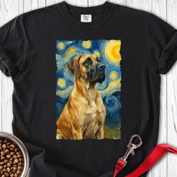 Fawn Great Dane Van Gogh Premium Tee Gift For Dog Lover