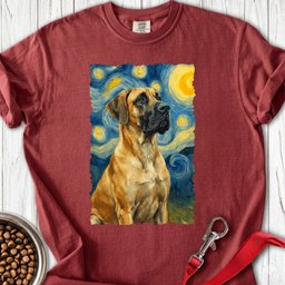 Fawn Great Dane Van Gogh Premium Tee Gift For Dog Lover