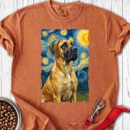 Fawn Great Dane Van Gogh Premium Tee Gift For Dog Lover