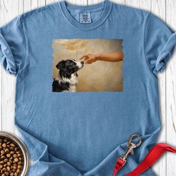 God Creates Border Collie Premium Tee Gift For Dog Lover