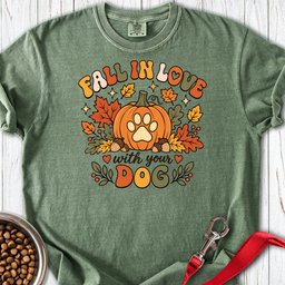 Fall In Love With Your Dog Premium Tee Gift For Dog Lover