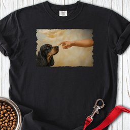 God Creates Black And Tan Cocker Premium Tee Gift For Dog Lover
