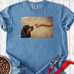 God Creates Black And Tan Cocker Premium Tee Gift For Dog Lover