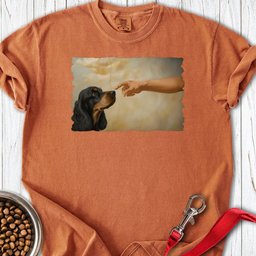 God Creates Black And Tan Cocker Premium Tee Gift For Dog Lover