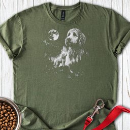 Golden Doodle Moon T Shirt Gift For Dog Lover