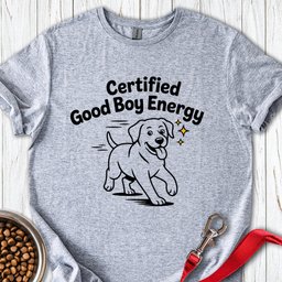 Certified Good Boy Energy T Shirt Gift For Dog Lover