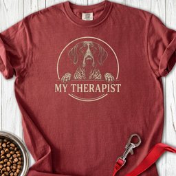 German Shorthaired Pointer Therapist Premium Tee Gift For Dog Lover