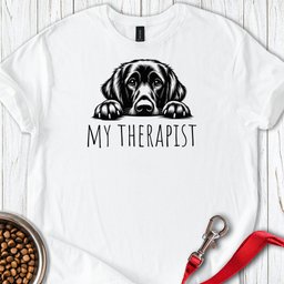 Flat Coated Retriever My Therapist T Shirt Gift For Dog Lover