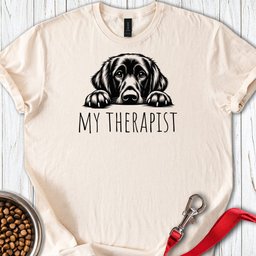 Flat Coated Retriever My Therapist T Shirt Gift For Dog Lover