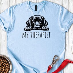 Flat Coated Retriever My Therapist T Shirt Gift For Dog Lover