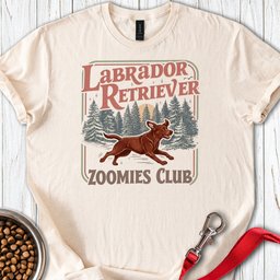Fox Red Labrador Zoomies T Shirt Gift For Dog Lover