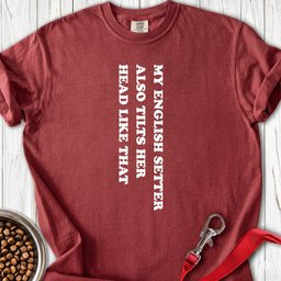 English Setter Tilts Her Head Premium Tee Gift For Dog Lover