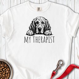 English Setter My Therapist Premium Tee Gift For Dog Lover