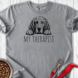 English Setter My Therapist Premium Tee Gift For Dog Lover