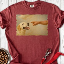 God Creates Yellow Lab Premium Tee Gift For Dog Lover