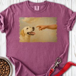 God Creates Yellow Lab Premium Tee Gift For Dog Lover
