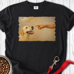 God Creates Yellow Lab Premium Tee Gift For Dog Lover