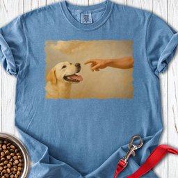 God Creates Yellow Lab Premium Tee Gift For Dog Lover