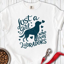 Girl Loves Labrador Premium Tee Gift For Dog Lover