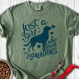 Girl Loves Labrador Premium Tee Gift For Dog Lover