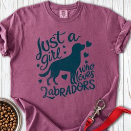 Girl Loves Labrador Premium Tee Gift For Dog Lover