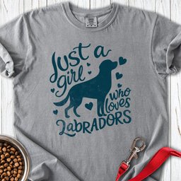 Girl Loves Labrador Premium Tee Gift For Dog Lover
