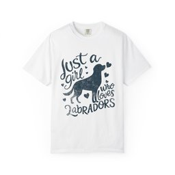 Girl Loves Labrador Premium Tee Gift For Dog Lover