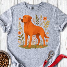 Fox Red Labrador T Shirt Gift For Dog Lover